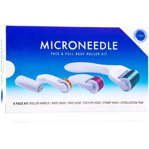 ORA Microneedle Face & Full Body Roller 6-Piece Kit - BRAND NEW!